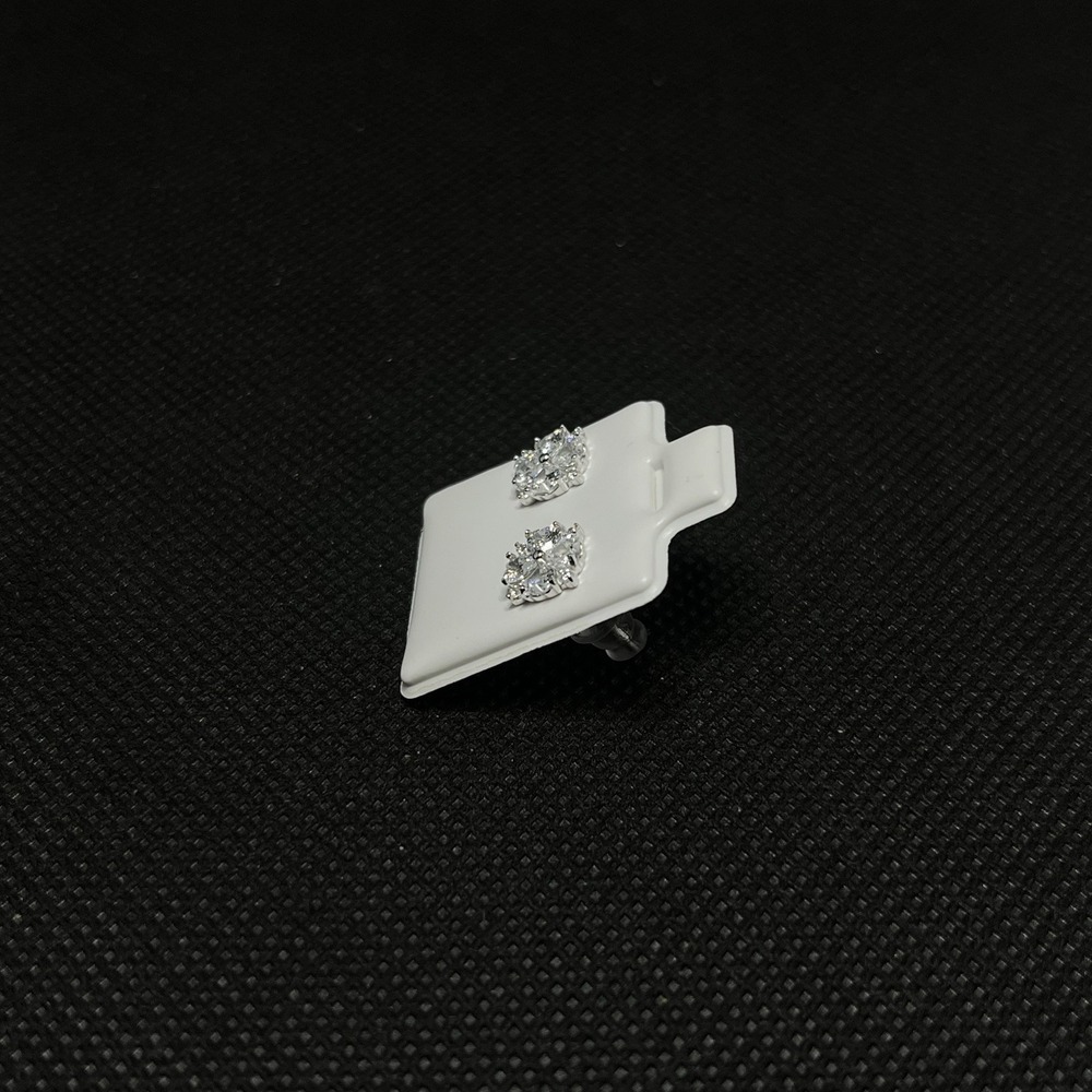 Pendientes De‎ Plata 925 Con Diseño De Flor - Picture 3 of 5
